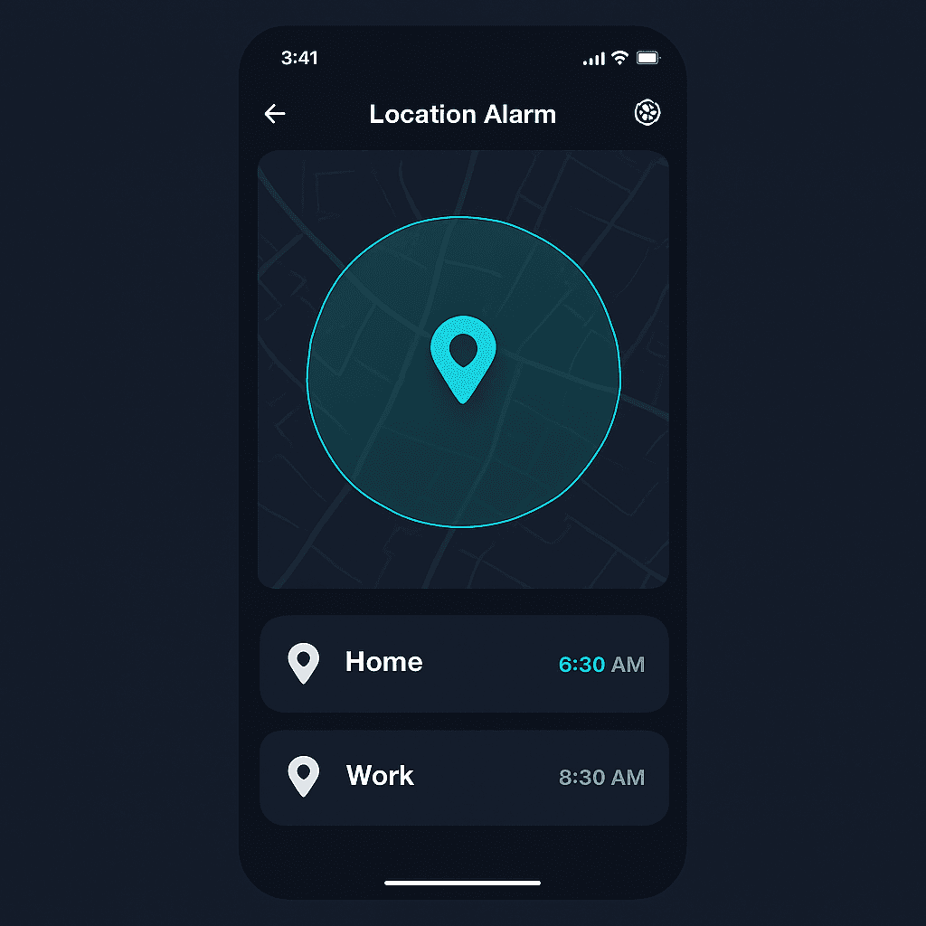 Location-Based Alarm System screenshot