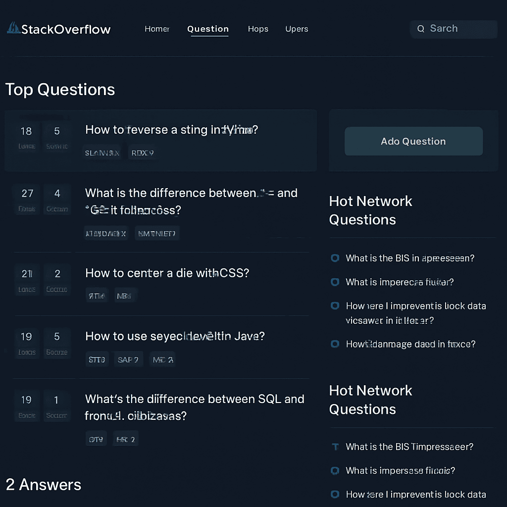 QOverflow screenshot